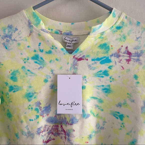 Tie Dye Crop Sweater - Picture 2 of 5